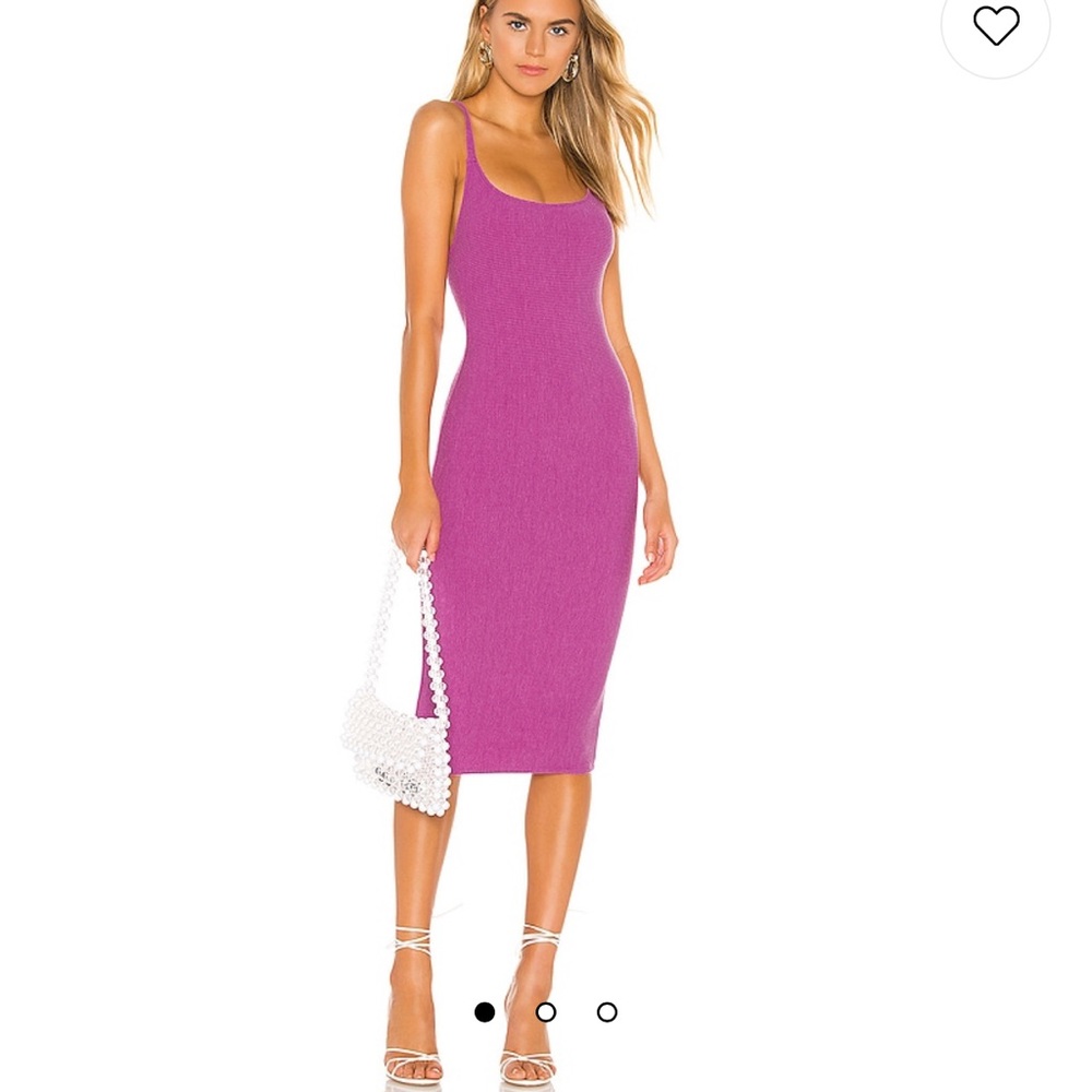 Lydia Midi Dress in Punch Purple